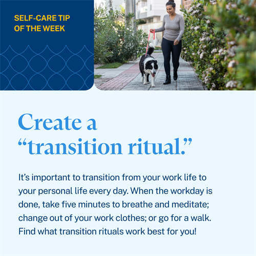 Create A Transition Ritual
